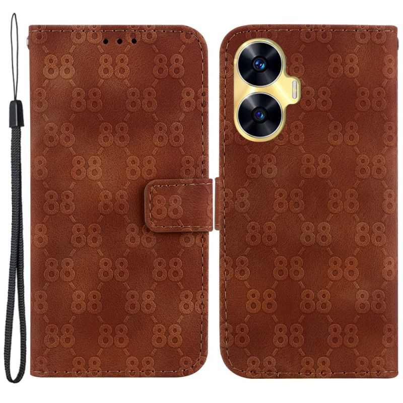 Flip Cover Til Realme C55 Design 88 Med Rem