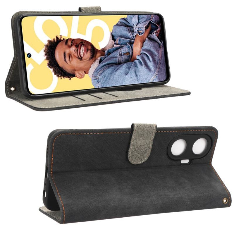 Flip Cover Til Realme C55 Rfid-blokerende Rempung