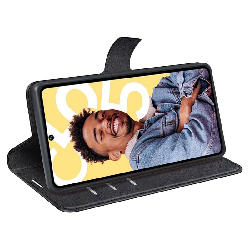 Læder Cover Realme C55 Telefon Etui Læderstil
