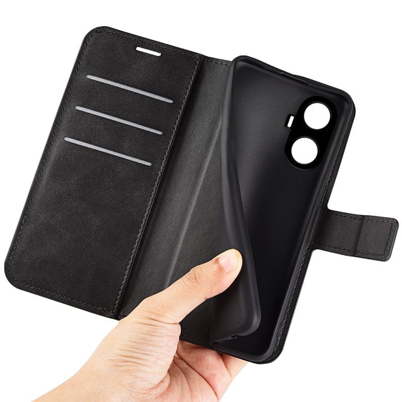 Læder Cover Realme C55 Telefon Etui Læderstil