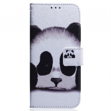 Læder Cover Realme C55 Telefon Etui Panda