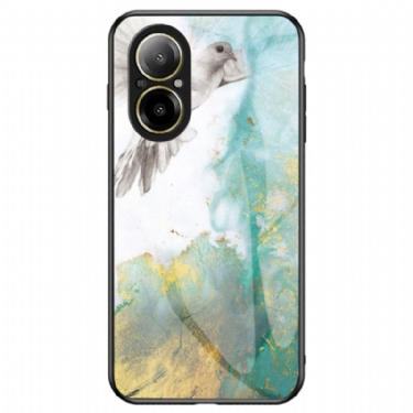 Cover Realme C67 Telefon Etui Hærdet Marmormønster I Glas