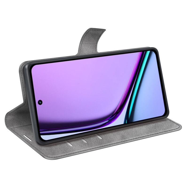 Læder Cover Realme C67 Telefon Etui Læderstil