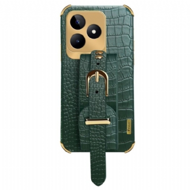 Cover Realme C53 Armbåndsstøtte Med Krokodilletekstur