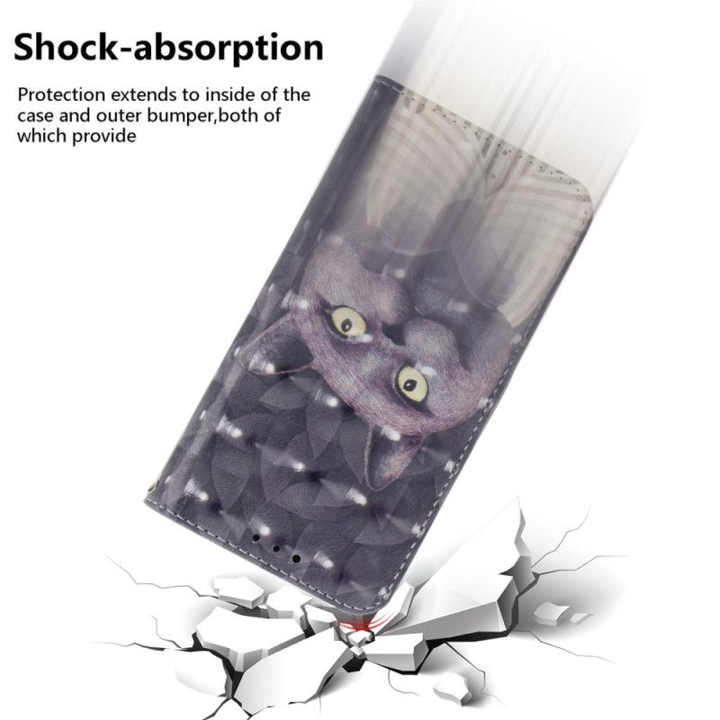 Flip Cover Realme C53 Grå Katholder Med Snor