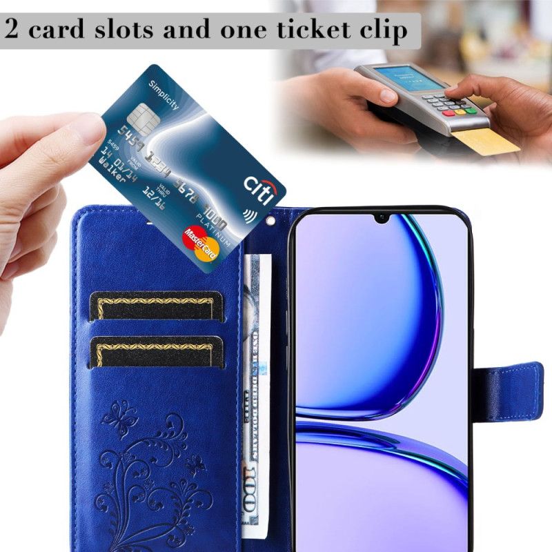 Flip Cover Realme C53 Kæmpesommerfugle Med Rem