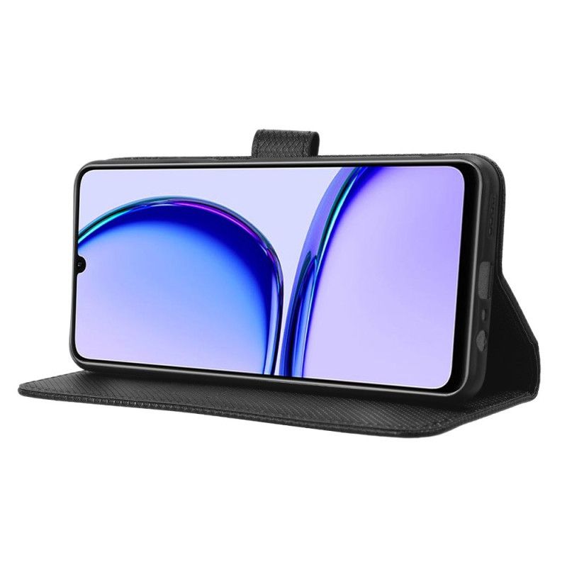 Flip Cover Realme C53 Tekstureret Med Rem
