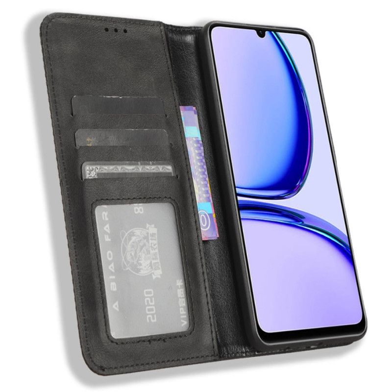 Flip Cover Til Realme C53 Vintage Stil