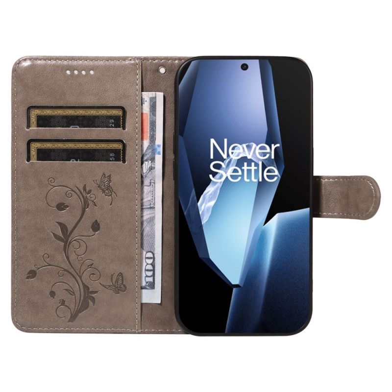 Flip Cover Oneplus 13r Blomstermønstret Rem