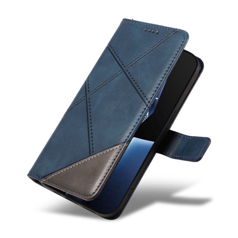 Flip Cover Oneplus 13r Geometrisk Design