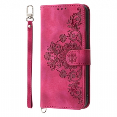 Flip Cover Oneplus 13r Ruskindsblondereffekt Med Rem Og Skulderrem