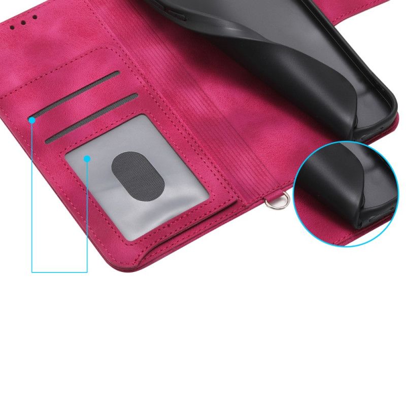 Flip Cover Oneplus 13r Ruskindsblondereffekt Med Rem Og Skulderrem