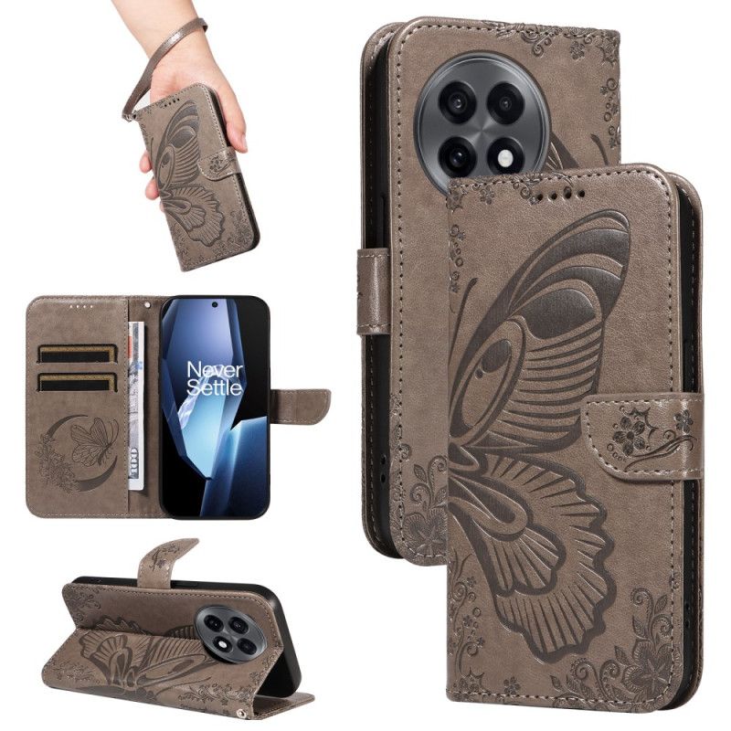 Flip Cover Oneplus 13r Sommerfugledesign Rem Pung
