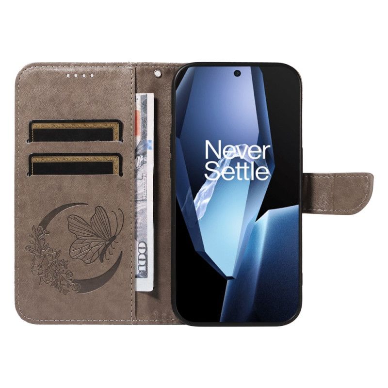 Flip Cover Oneplus 13r Sommerfugledesign Rem Pung