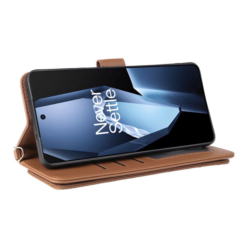 Flip Cover Oneplus 13r Stilfuld Med Rem Og Skulderrem