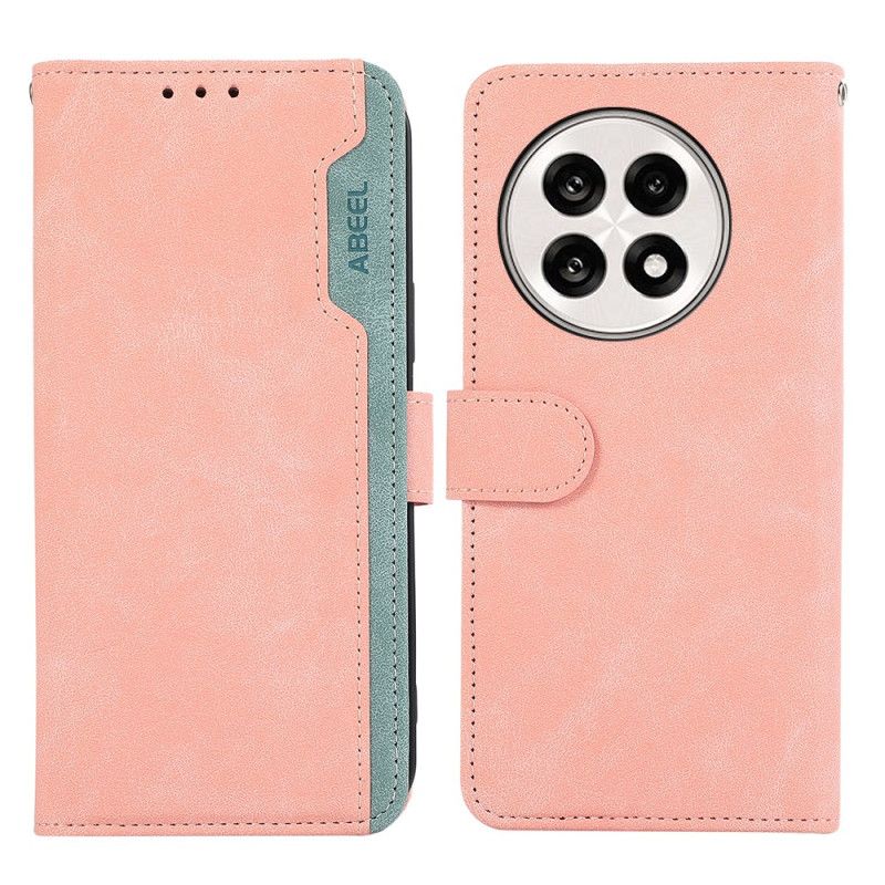 Flip Cover Til Oneplus 13r Tofarvet Abeel