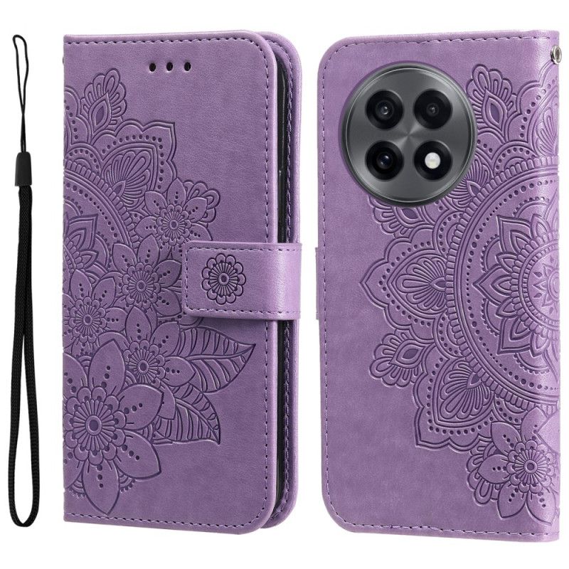 Læder Cover Oneplus 13r Mandala-print