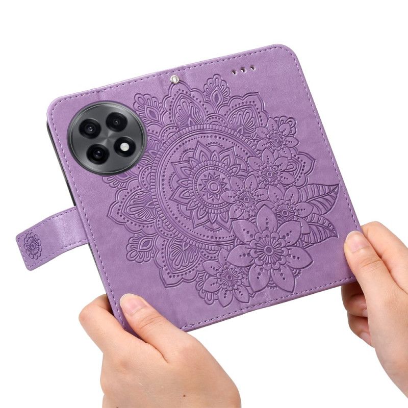 Læder Cover Oneplus 13r Mandala-print