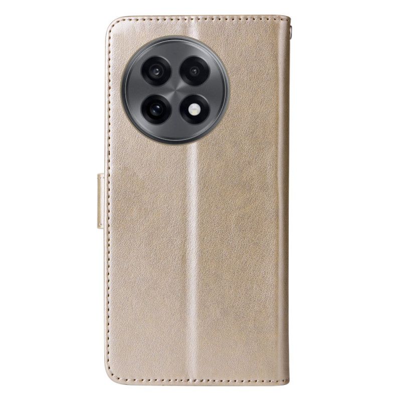 Læder Cover Oneplus 13r Telefon Etui Blomsterprint