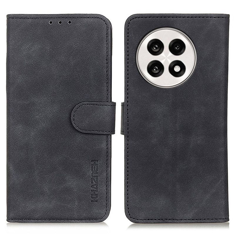 Læder Cover Oneplus 13r Telefon Etui Khazneh Ruskindseffekt