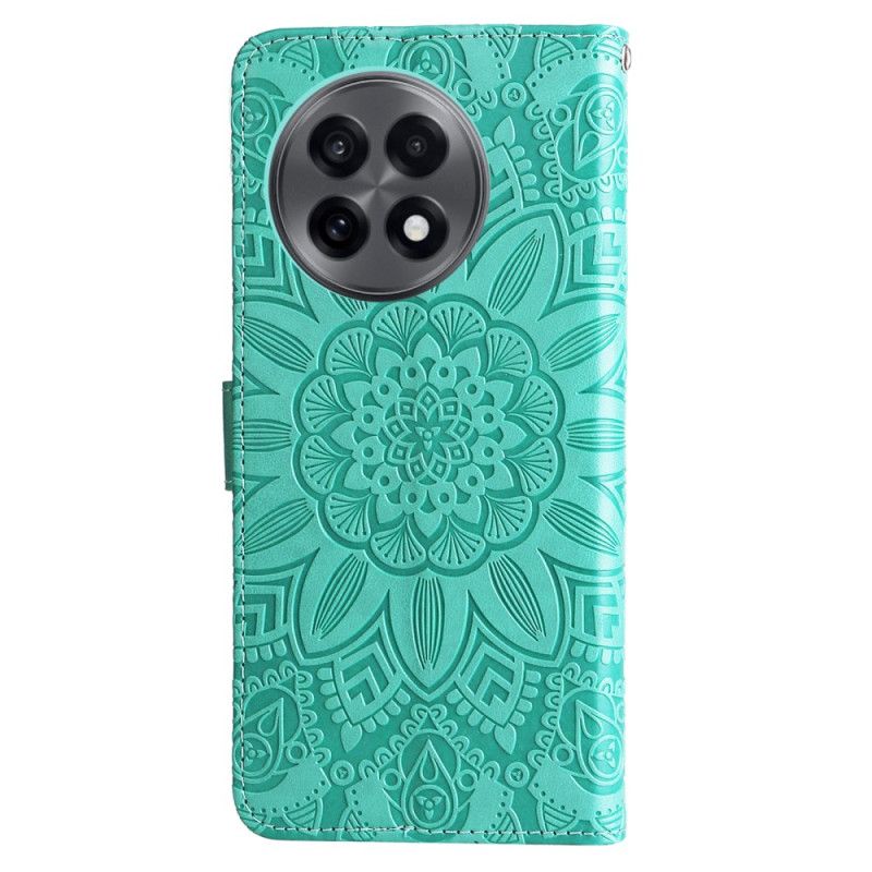Læder Cover Oneplus 13r Telefon Etui Solsikke