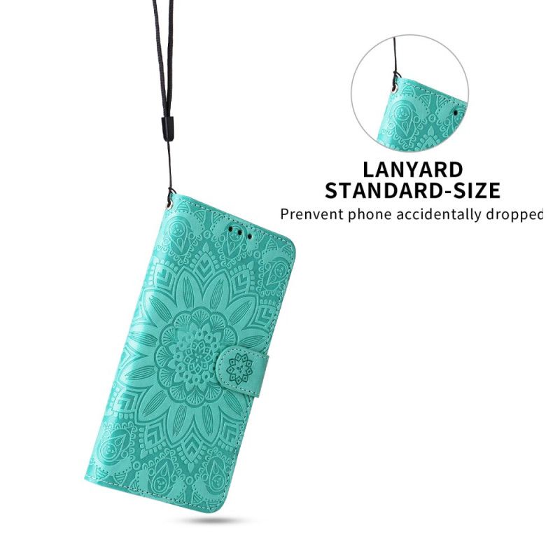 Læder Cover Oneplus 13r Telefon Etui Solsikke