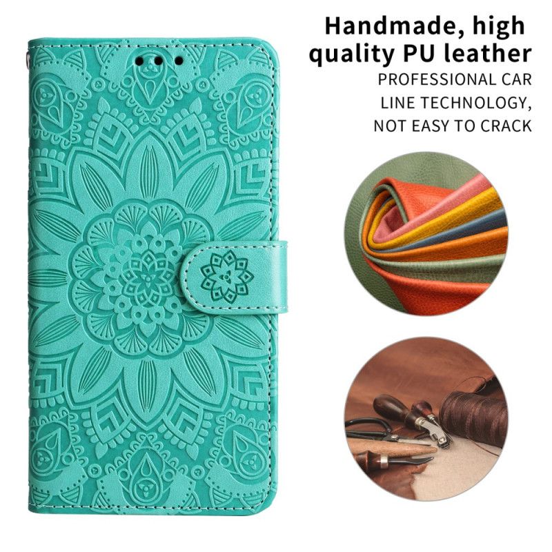 Læder Cover Oneplus 13r Telefon Etui Solsikke