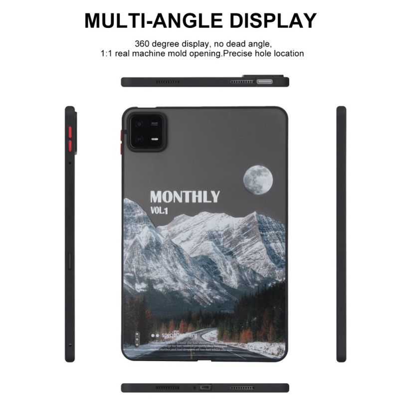 Cover Til Xiaomi Pad 6 Pro Sneklædte Bjerge Og Motorveje