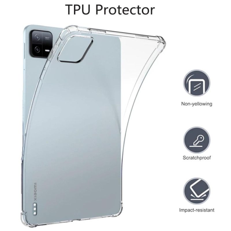 Cover Xiaomi Pad 6 Pro Telefon Etui Transparent Og Hærdet Glasskærmbeskytter