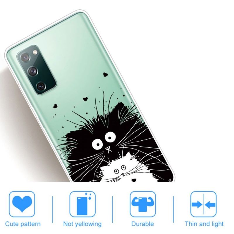 Cover Samsung Galaxy S20 FE Sorte Og Hvide Katte