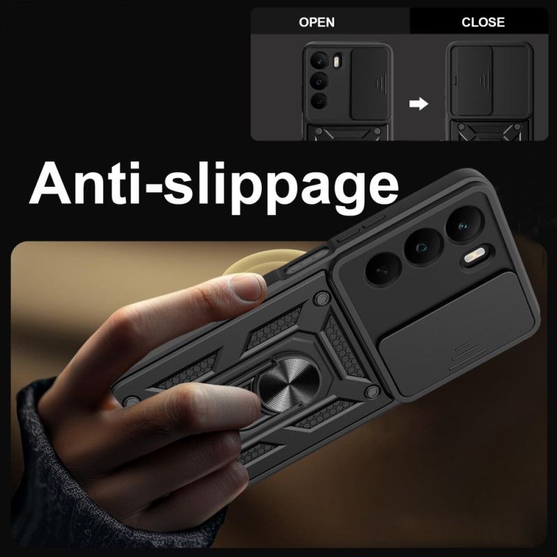 Cover Til Realme C71 Skydeligt Kameradæksel Og Stativ