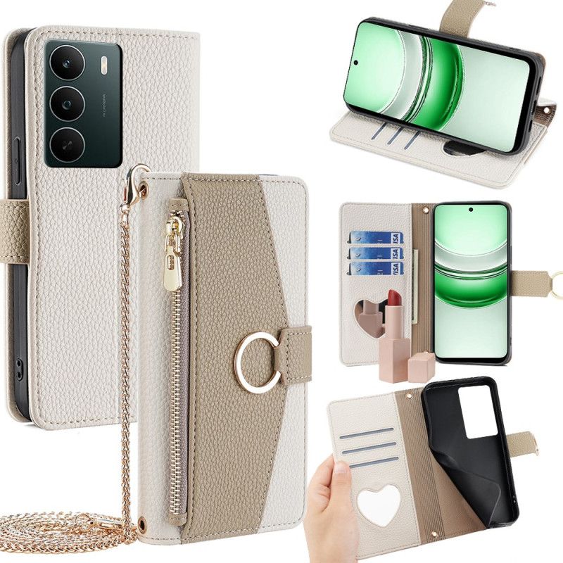 Flip Cover Realme C71 Pung Med Spejl Og Kæde