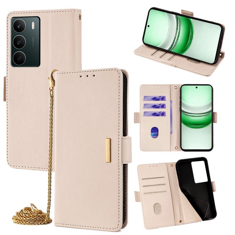 Flip Cover Realme C71 Rfid-blokering Og Guld Lås