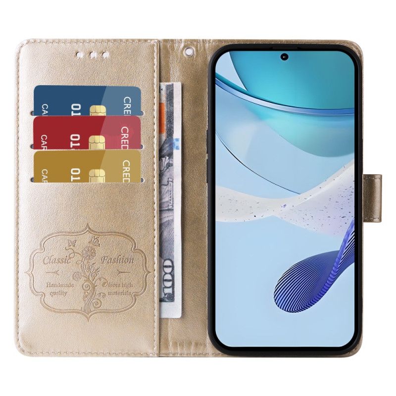 Flip Cover Realme C71 Sommerfugle Og Blomster