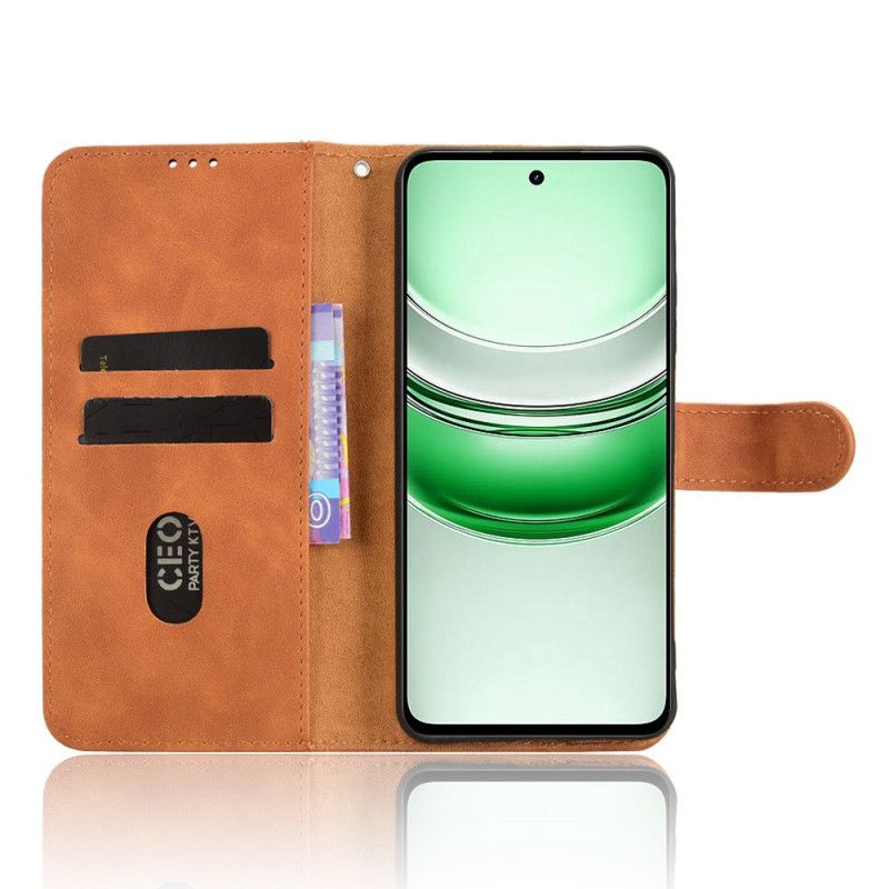 Flip Cover Til Realme C71 Ruskindseffekt