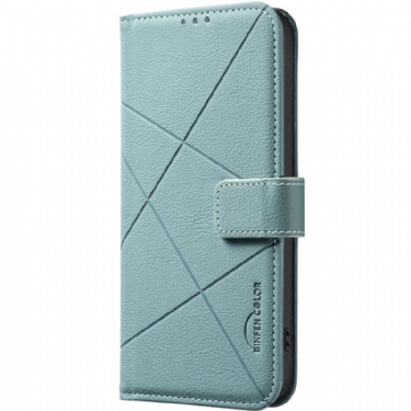 Læder Cover Realme C71 Telefon Etui Binfen Color Linjer