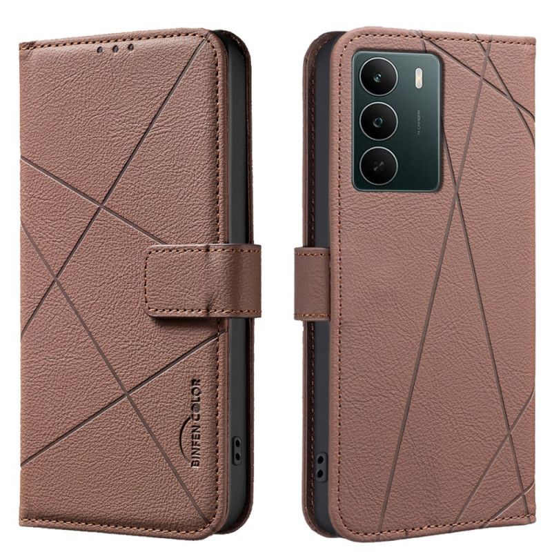 Læder Cover Realme C71 Telefon Etui Binfen Color Linjer