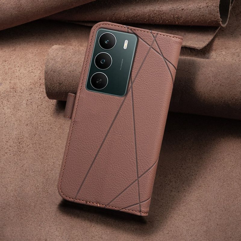 Læder Cover Realme C71 Telefon Etui Binfen Color Linjer