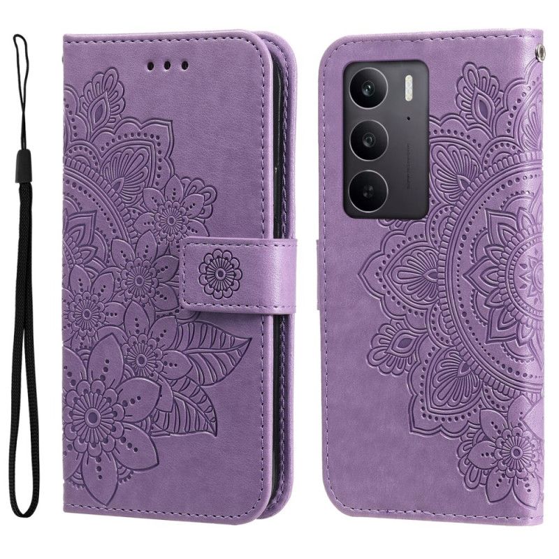 Læder Cover Realme C71 Telefon Etui Mandala-tryk