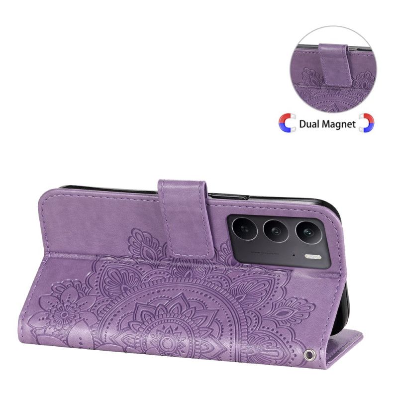 Læder Cover Realme C71 Telefon Etui Mandala-tryk