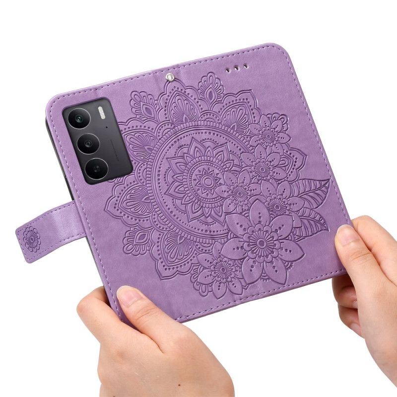 Læder Cover Realme C71 Telefon Etui Mandala-tryk