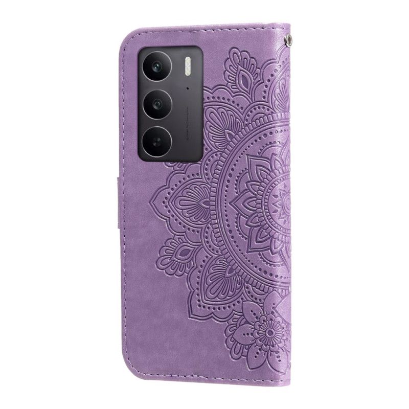 Læder Cover Realme C71 Telefon Etui Mandala-tryk