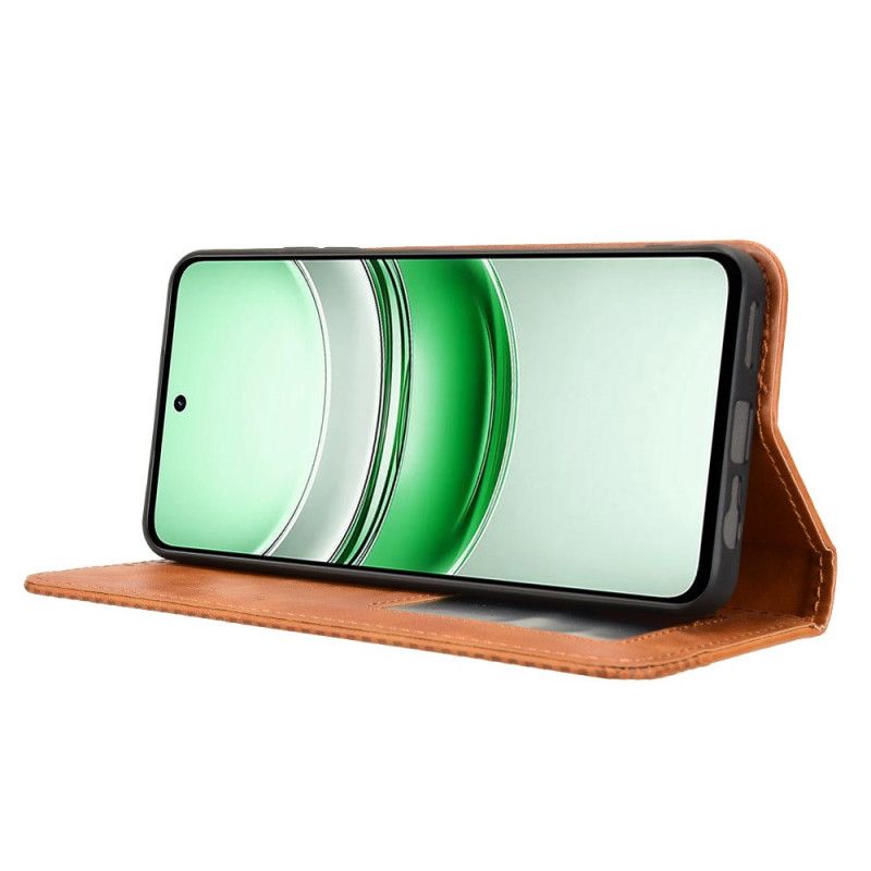 Læder Cover Realme C71 Telefon Etui Vintage Frise