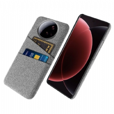 Cover Til Xiaomi 15 Ultra Dobbelt Kortholder I Stof