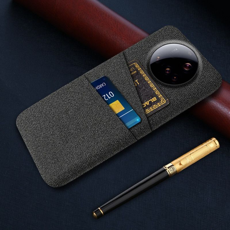 Cover Til Xiaomi 15 Ultra Dobbelt Kortholder I Stof