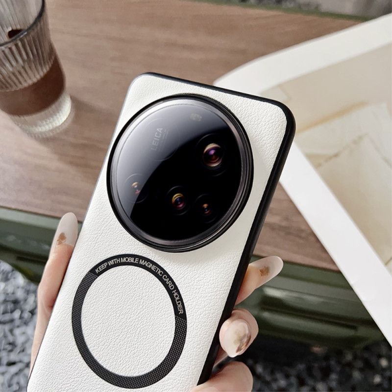 Cover Xiaomi 15 Ultra Kompatibel Med Magsafe-lædereffekt