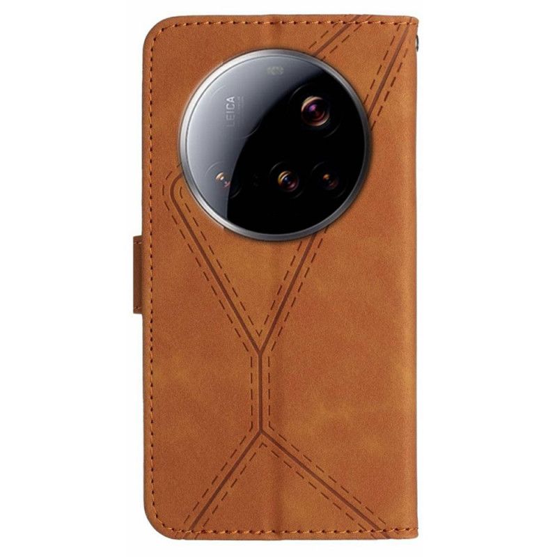 Flip Cover Til Xiaomi 15 Ultra Linjer Og Striber