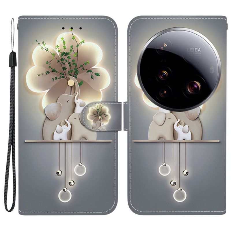 Flip Cover Til Xiaomi 15 Ultra Mønsterelefant