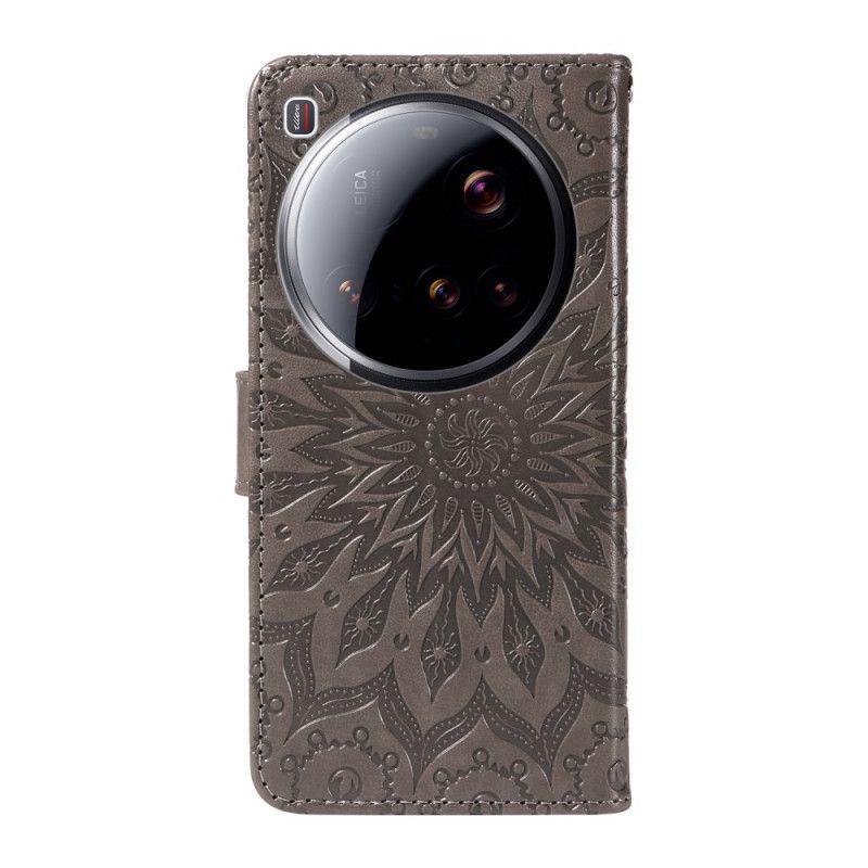 Flip Cover Til Xiaomi 15 Ultra Solsikkemønster