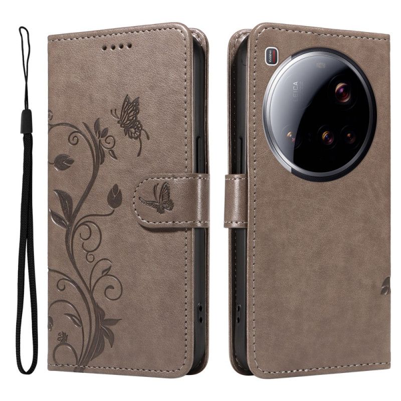 Flip Cover Xiaomi 15 Ultra Blomstermønster